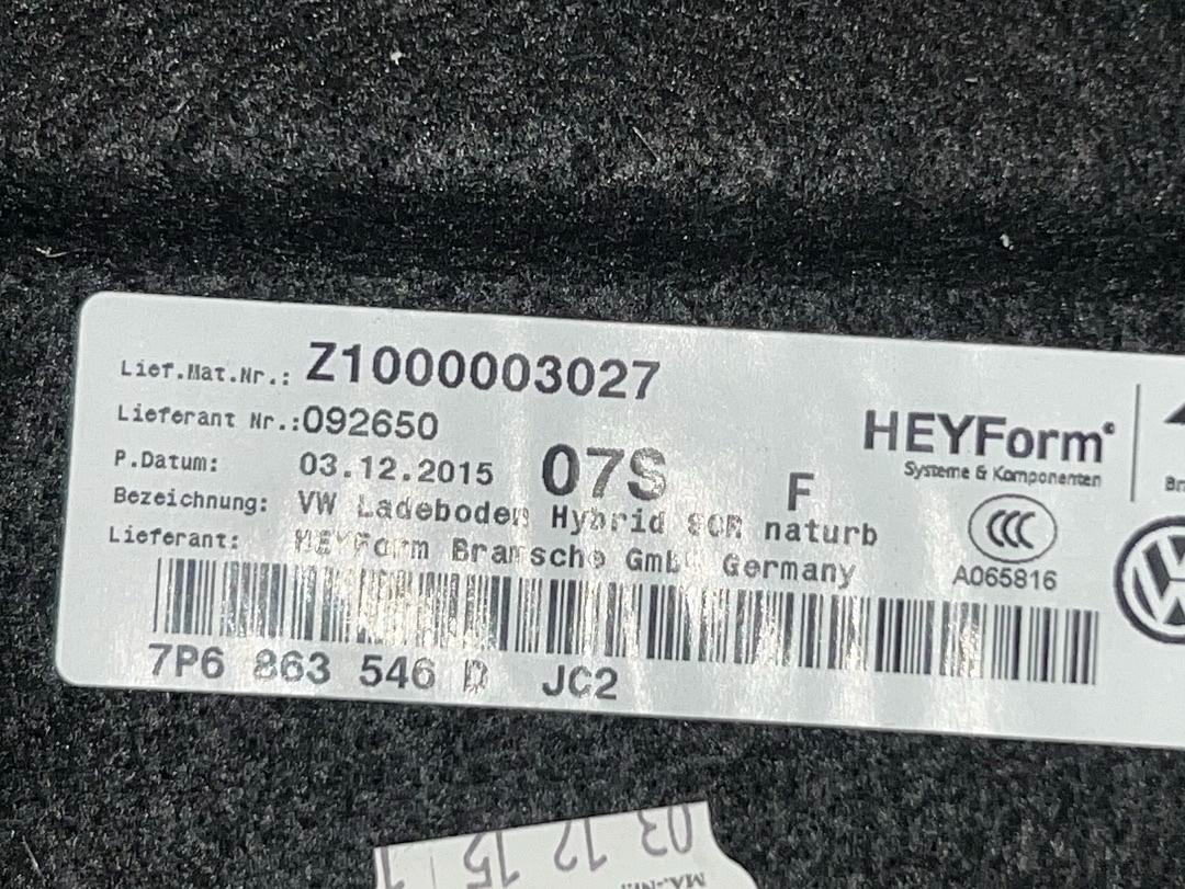 Dvojitá podlaha kufru 7P6863546D VW Touareg 7P R-Line FL - 5