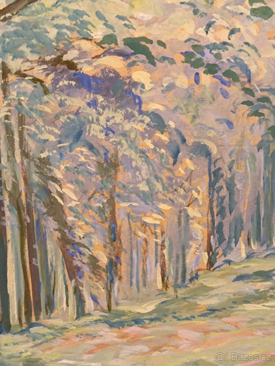 Obraz Šumava, olejomalba 85x64 - 5