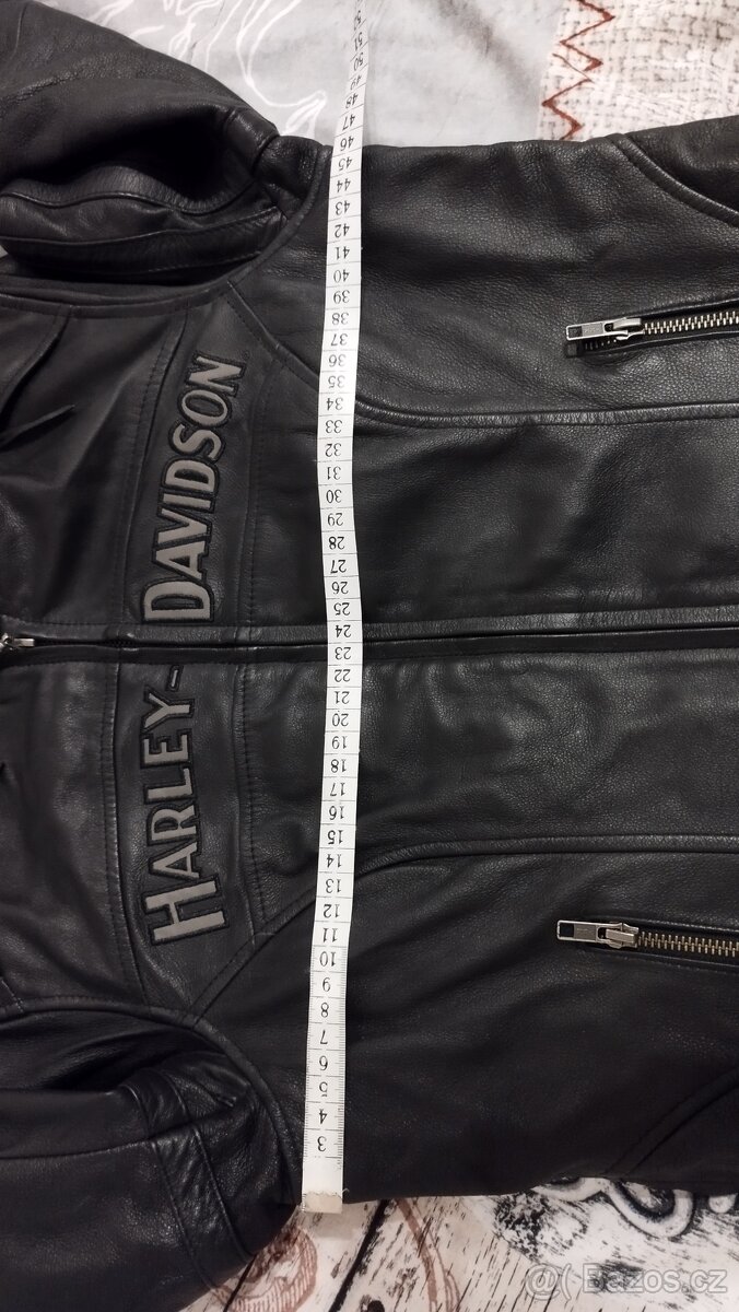 Harley Davidson dámská reflexní kožená bunda vel..S - 5