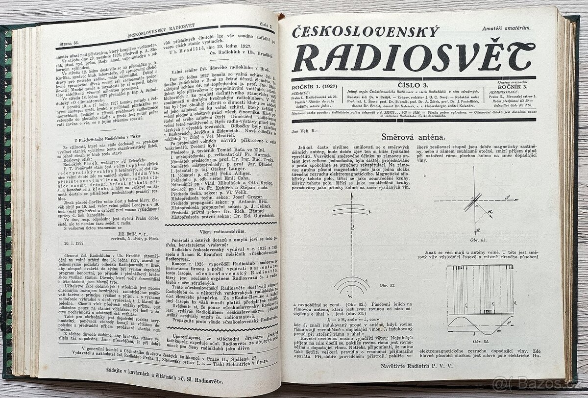 Časopisy ČESKOSLOVENSKÝ RADIOSVĚT, 1. ročník, rok 1927 - 5
