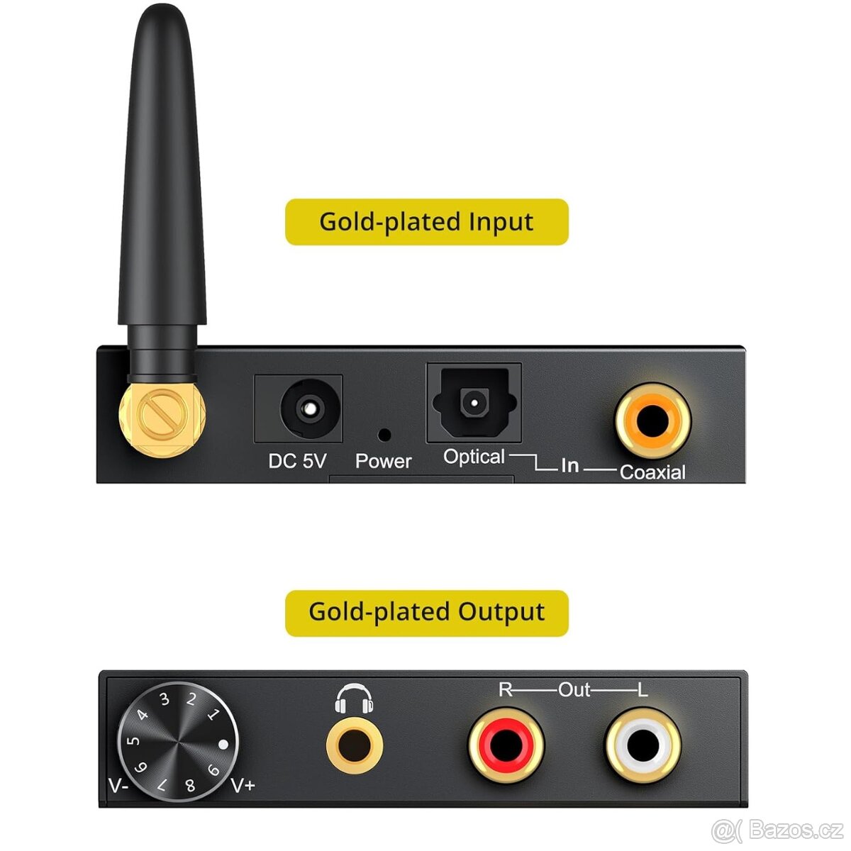 PROZOR 192kHz digitálně-analogový Bluetooth audio převodník - 5