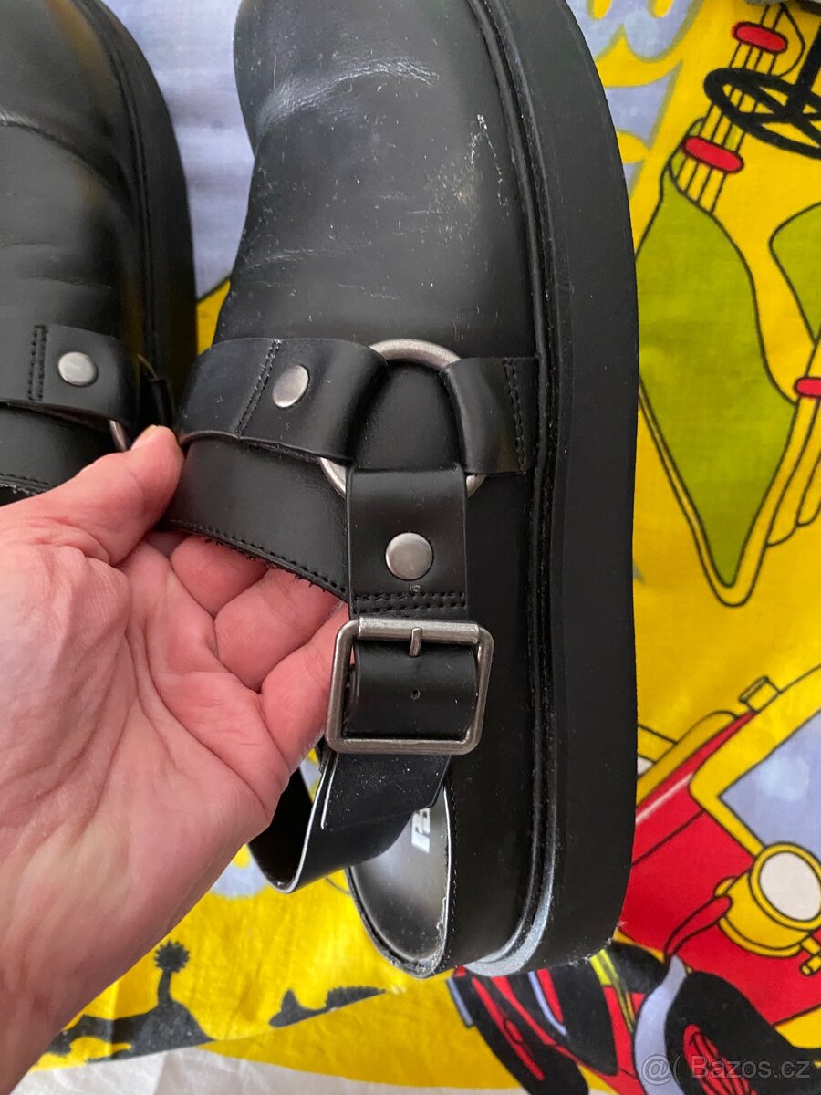 krásné kožené pantofle Pull&Bear - 5