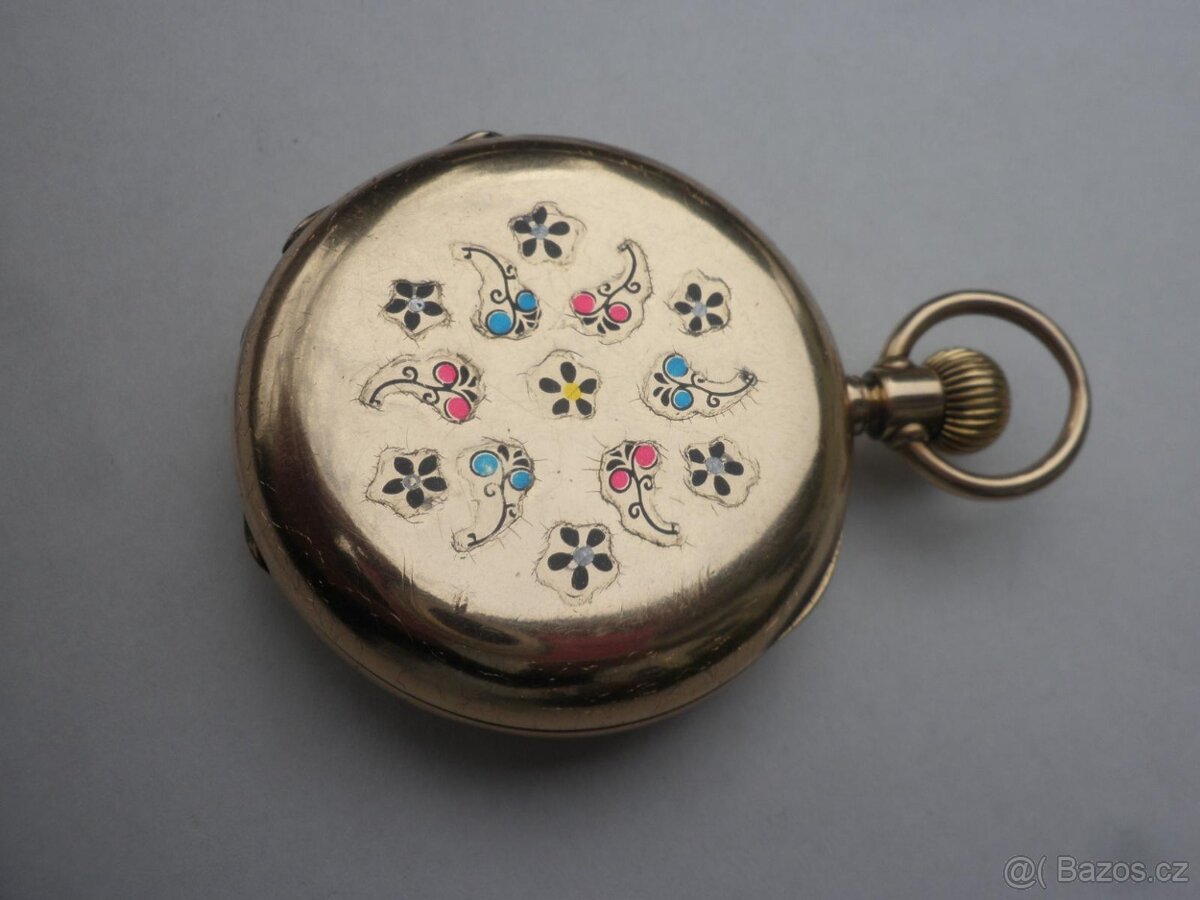 Prodám za cenu zlata CELO ZLATÉ 14K kapesní hodinky TISSOT - 5