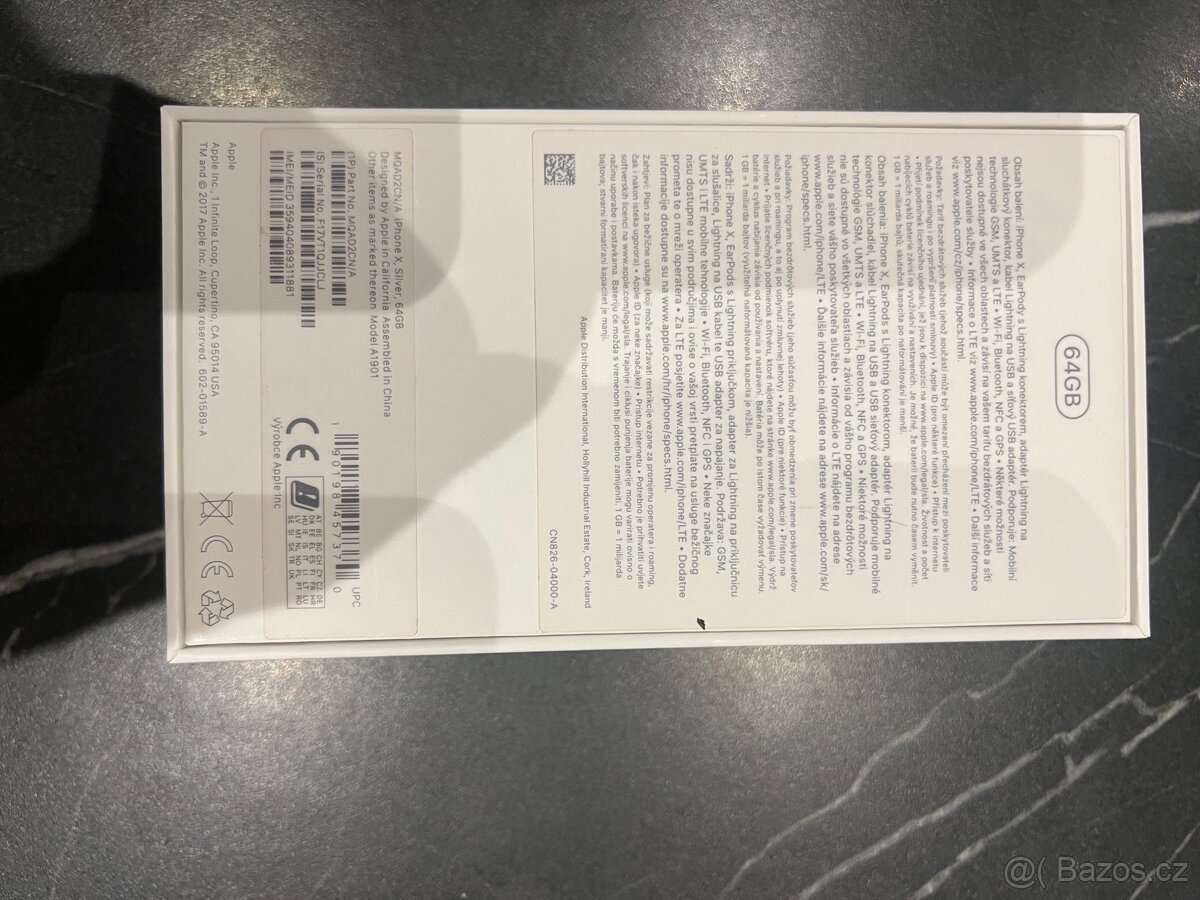 Zachovalá krabička Apple Iphone X - 5