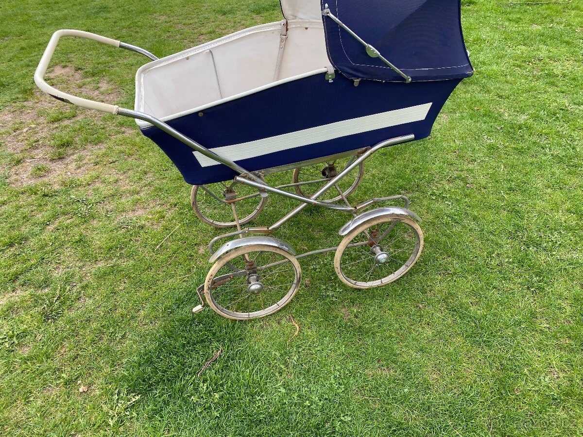 kočárek starý dětský kočárek retro kočárek dětský - 5