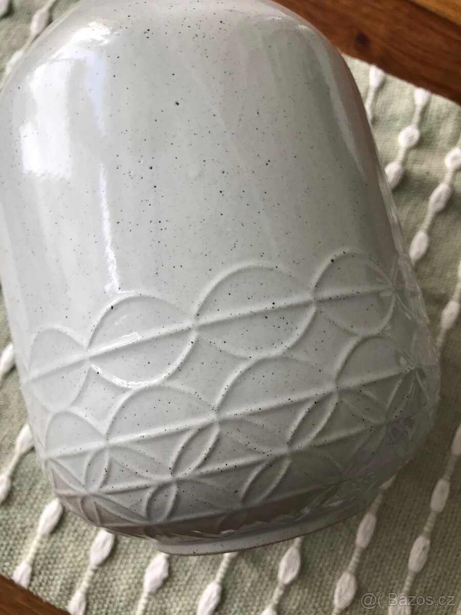 Béžová váza scandi - 5