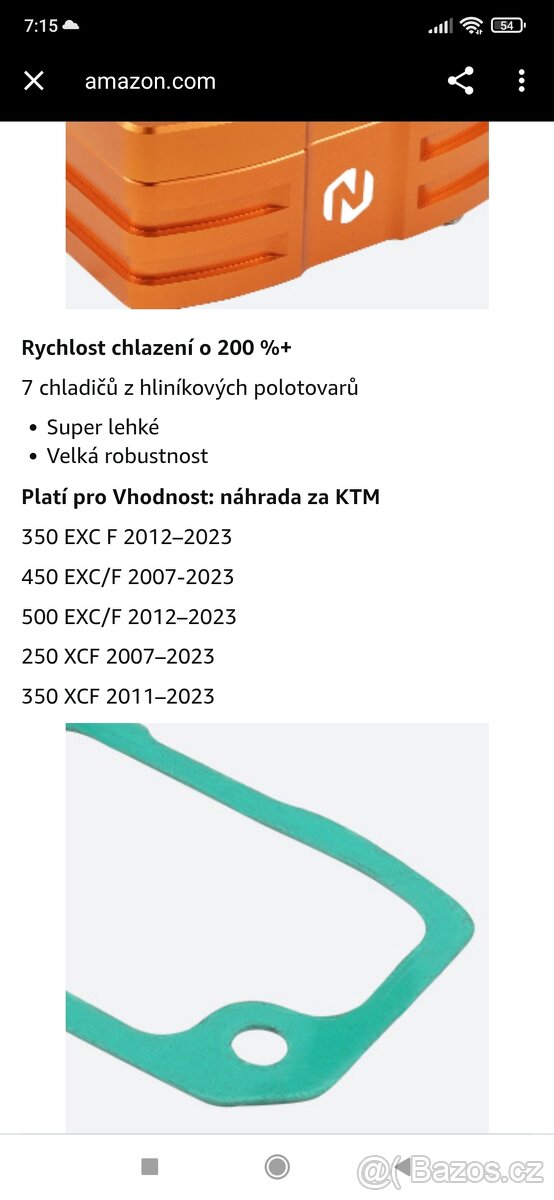 Prodám tunning díly na KTM SX a EXC