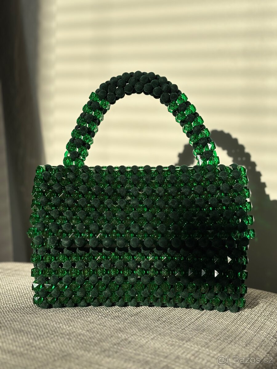 Ručně vyráběná korálková kabelka - 5