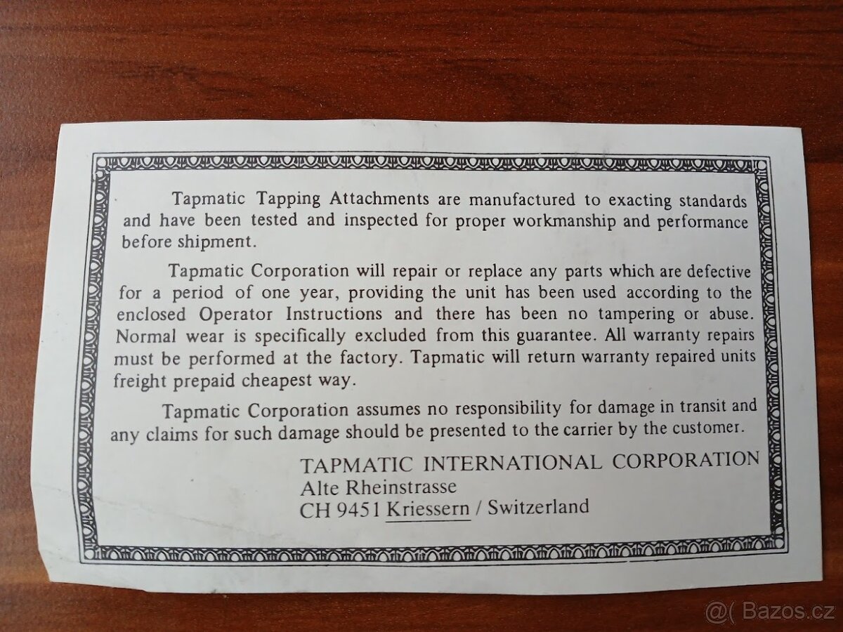 Zavitorezná hlava TAPMATIC 60X - 5