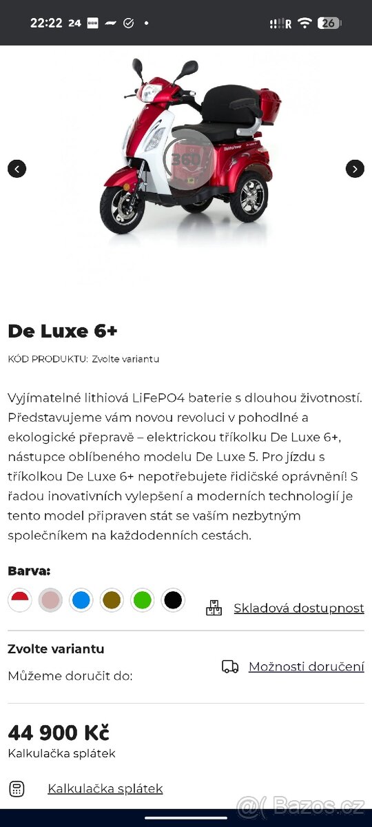 Elektrotříkolka ElektroPower De Luxe 6 - 5