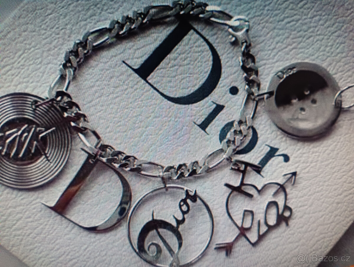 DIOR NÁUŠNICE, ŘETÍZEK, NÁRAMEK, PRSTEN - 5