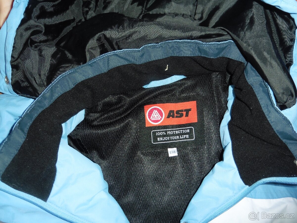 Světle modrá zimní bunda AST 158 cm - 5