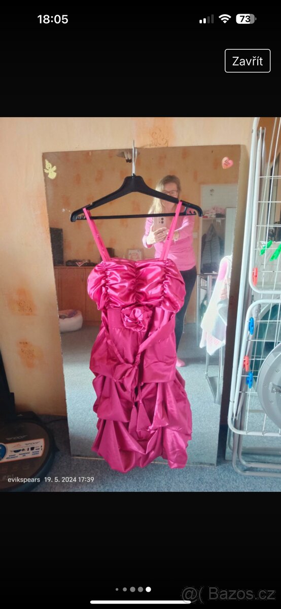 Krásné šaty ples 38/40 nove - 5