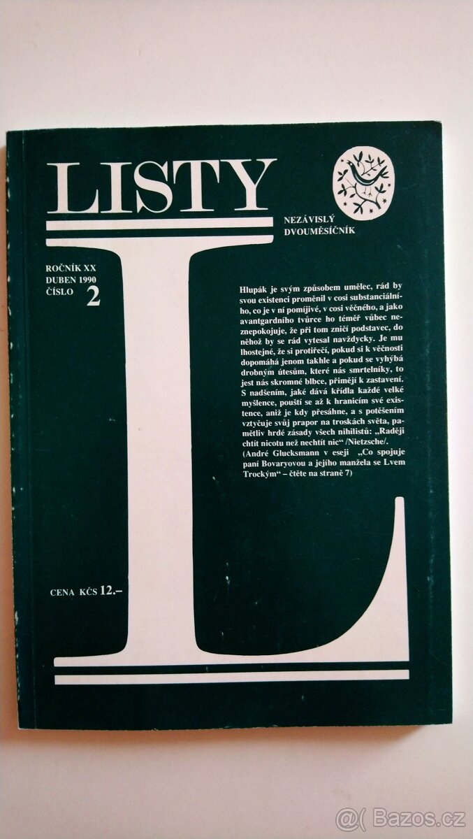 Listy 1990 č.1, 2, 3 + 1989 č.3 - 5