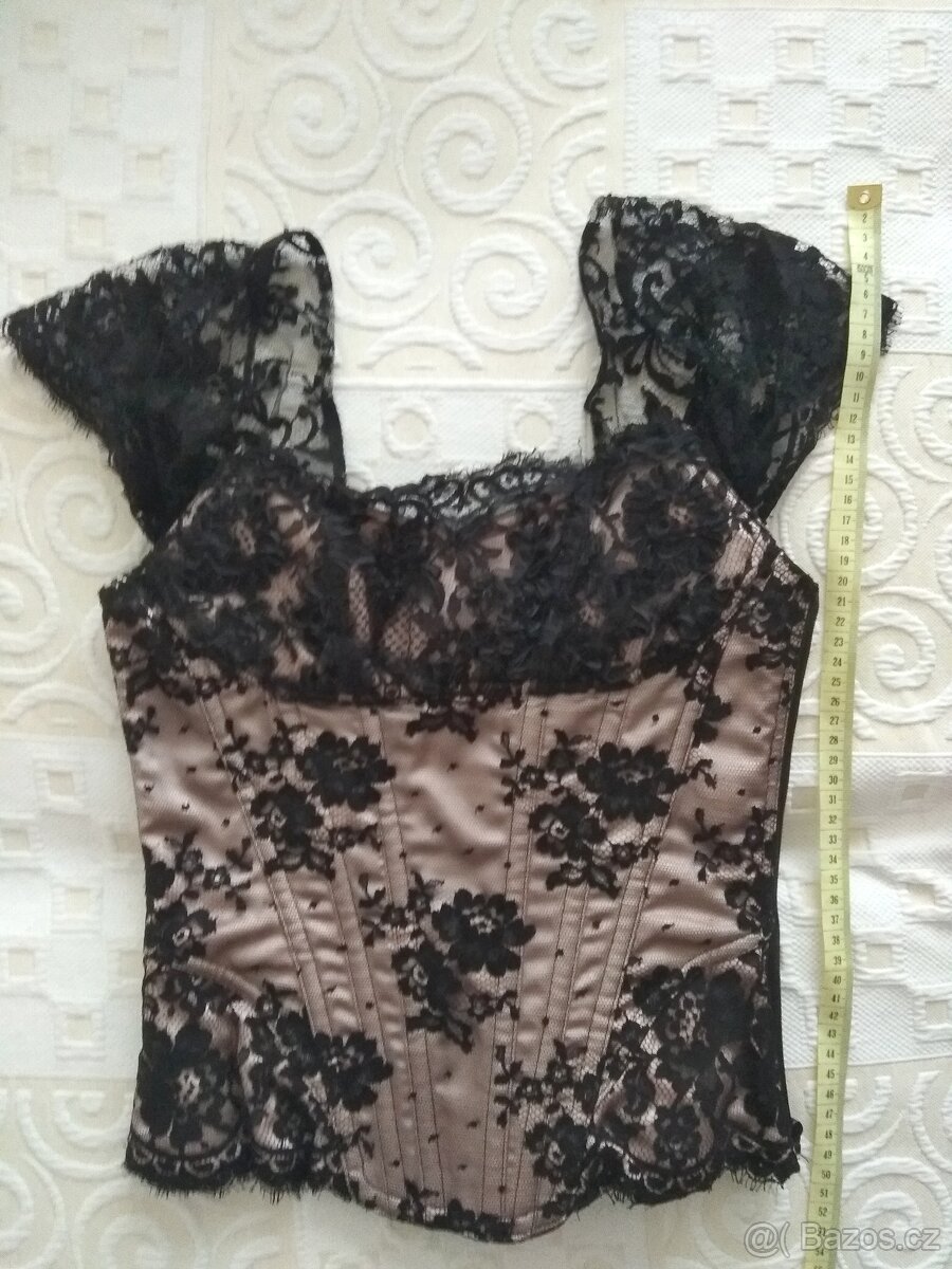 Luxusní společenský korzet Cadolle Paris vel. S - 5