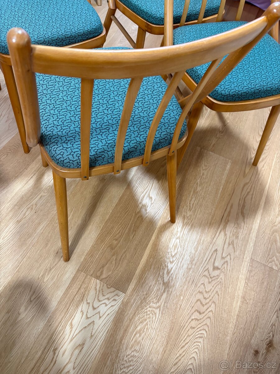 Dřevěné retro židle - 5