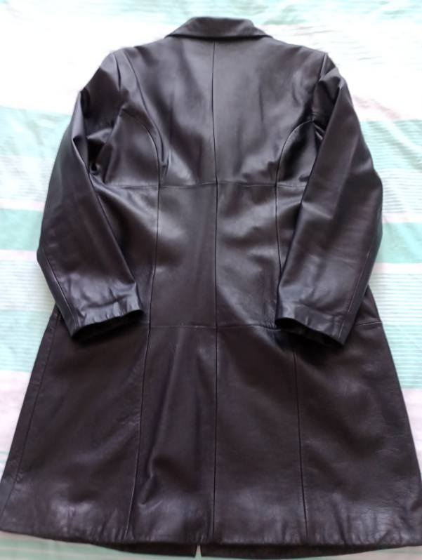 Černý kožený kabát Wilson Leathers dovoz USA - 5