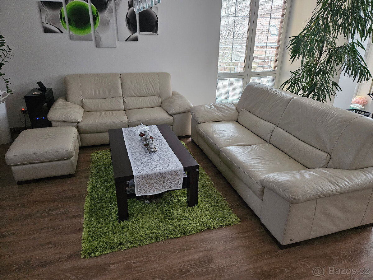 KOŽENÁ SEDAČKA - nerozkládací - 5