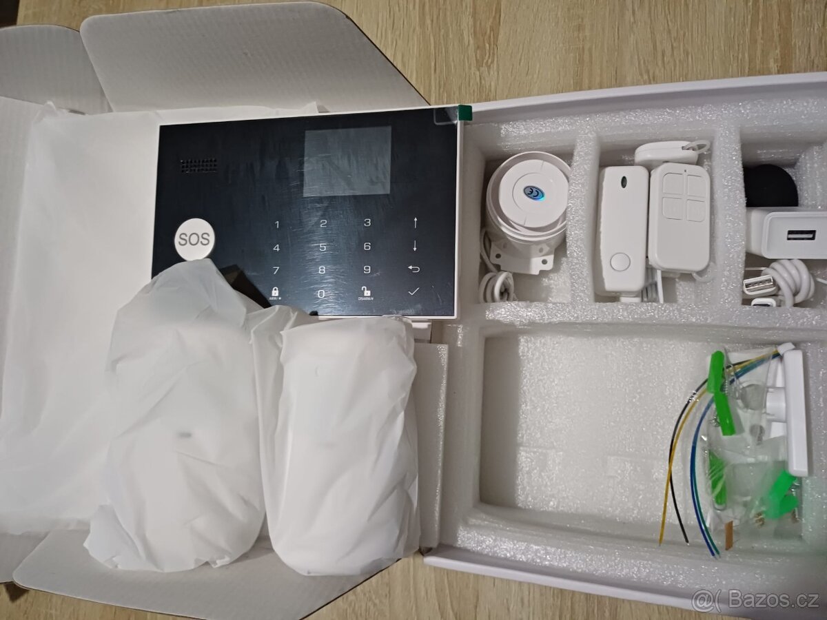 Bezdrátový i drátový domácí alarm Tuya v češtině GSM, WIFI - 5