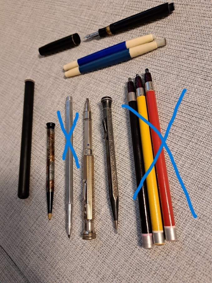 psací potřeby z I. republiky + retro - 5