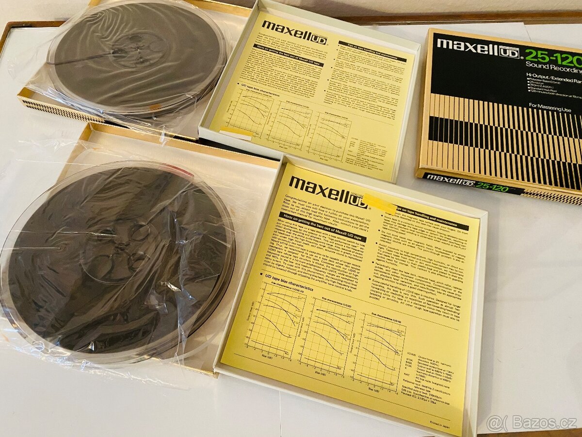 Kotoučové pásky Gold Maxell UD - 25-120, 80.léta - 5
