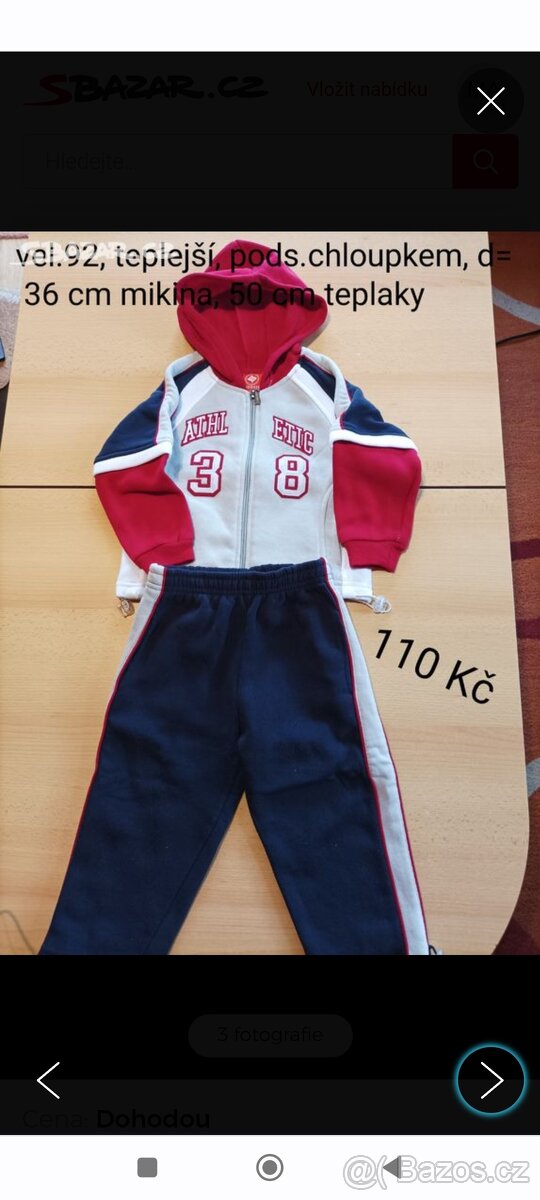 Mikiny vel.92 různé - 5