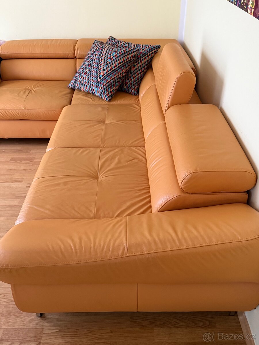 kožená sedačka na prodej - 5