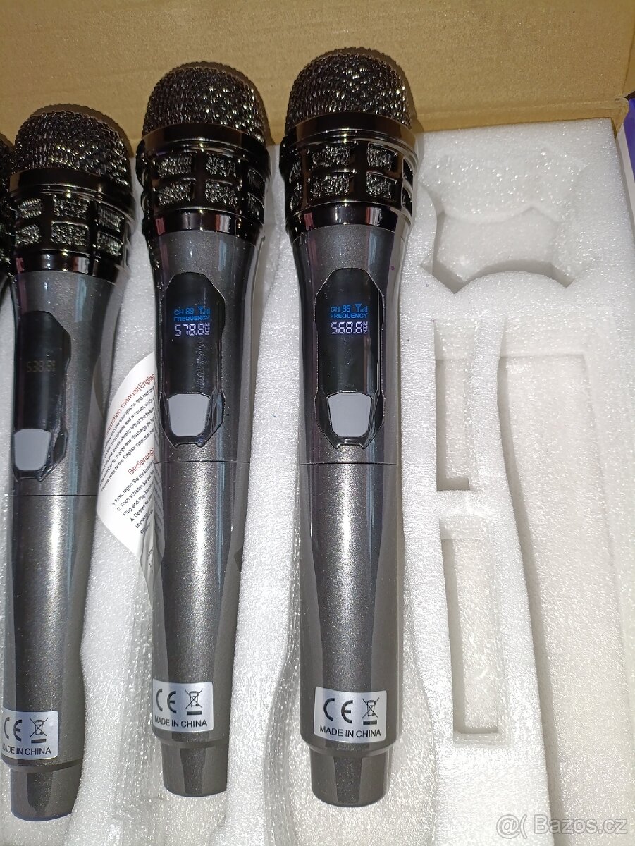 4x bezdrát dobijecí mikrofony + přijimač - 5