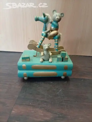 Hrací skříňka houpací koník - 5