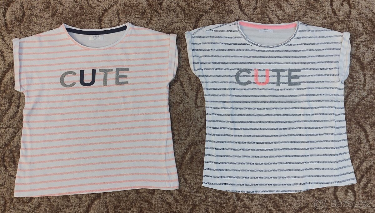 Dívčí trička vel. 116 - 146 - 5
