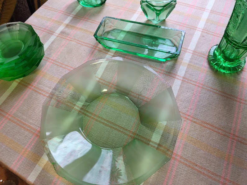 Souprava ze zeleného skla - 5