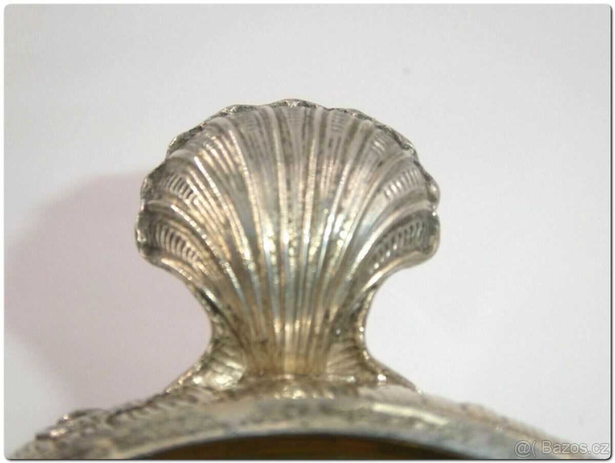 Nádherný kávový a čajový servis, stříbro 800, půlměsíc a kor - 5