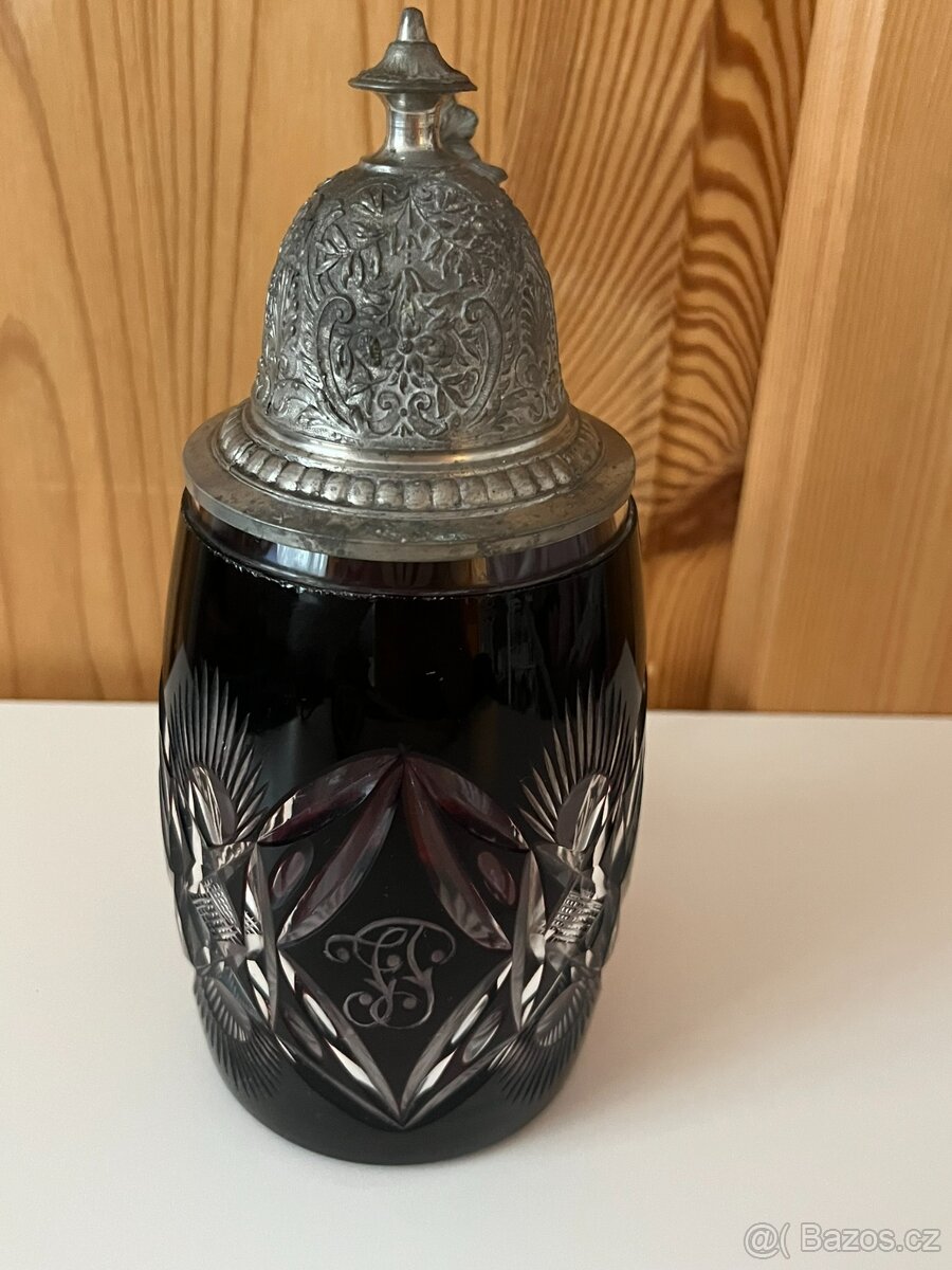 Starožitný pivní korbel - 5