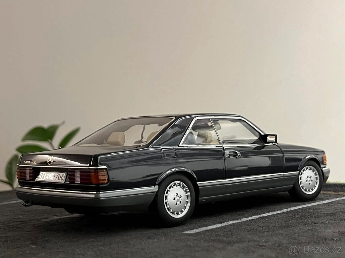 1:18 Mercedes-Benz 500SEC (C126) - ČIERNA - AUTOart - 5