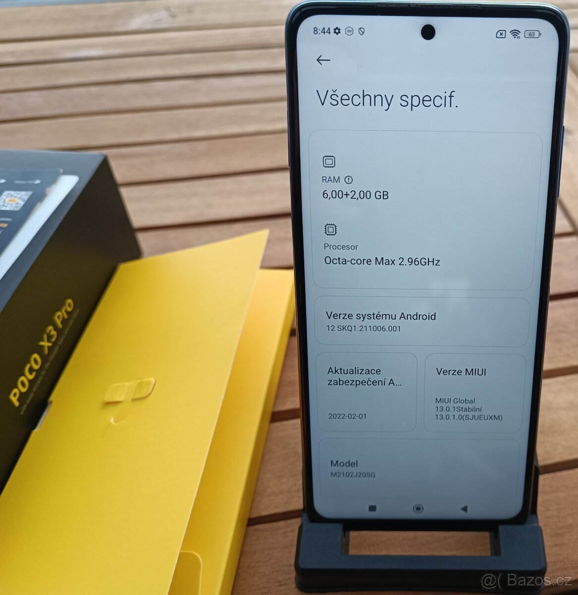 Mobilní telefon POCO X3 PRO, 6+2GB RAM, 128GB, And. 12 - 5