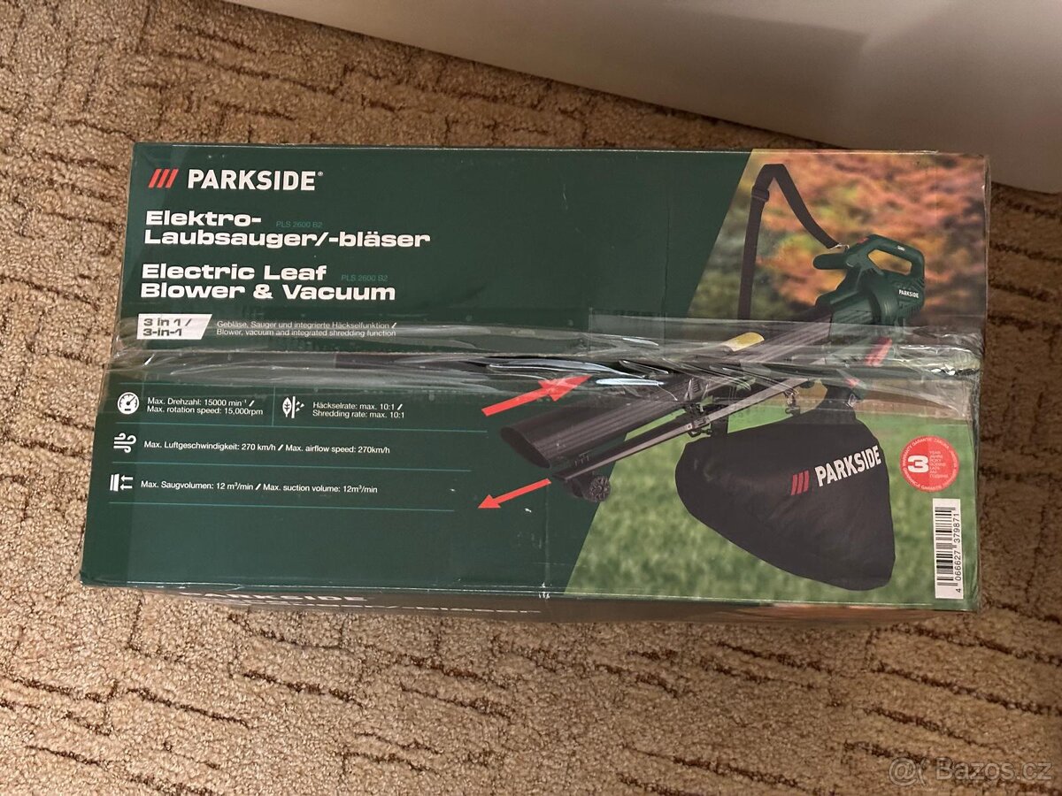 Elektrický vysavač a foukač listí Parkside - 5