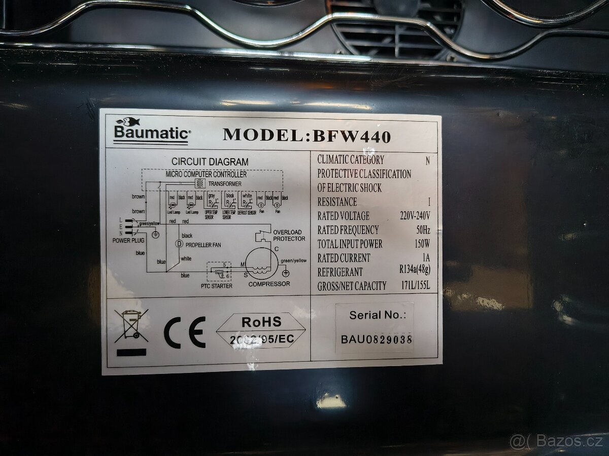 Vinotéka / Lednice na víno Baumatic BFW 440 - 5