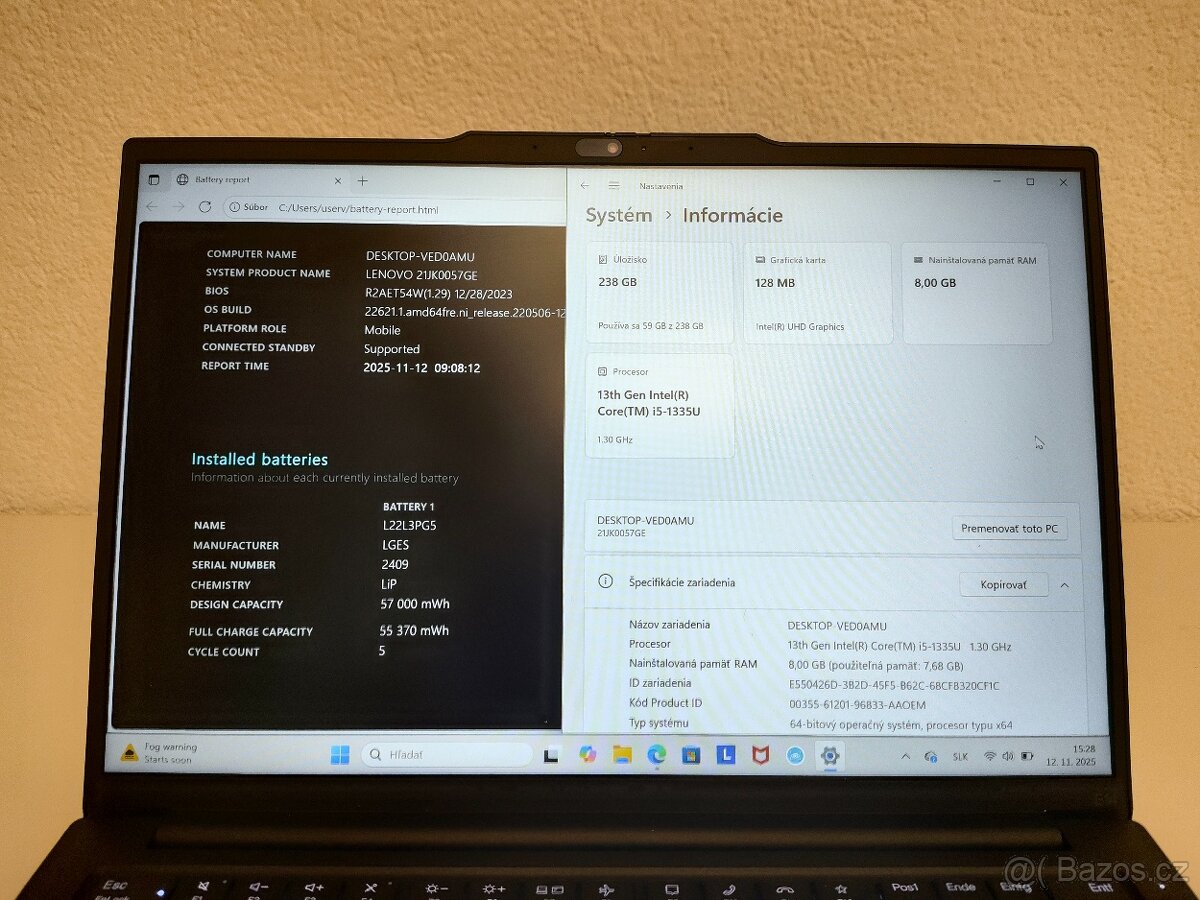 Lenovo ThinkPad E14 Gen 5 – i5-1335, 8 GB RAM, 256 GB SSD - 5