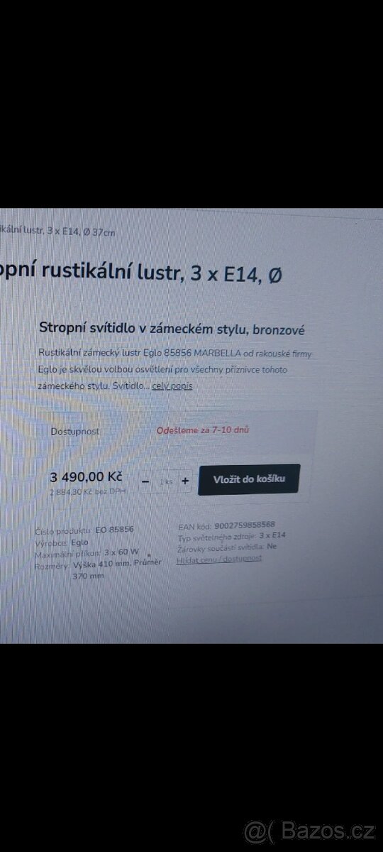 Stropní lustr (4ks) - 5