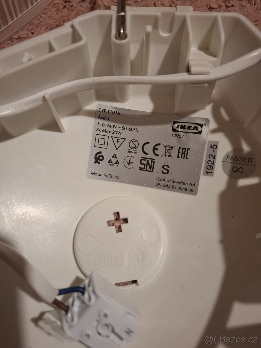 IKEA ARSTID stropní svítidlo / nefunguje / PRODÁNO - 5