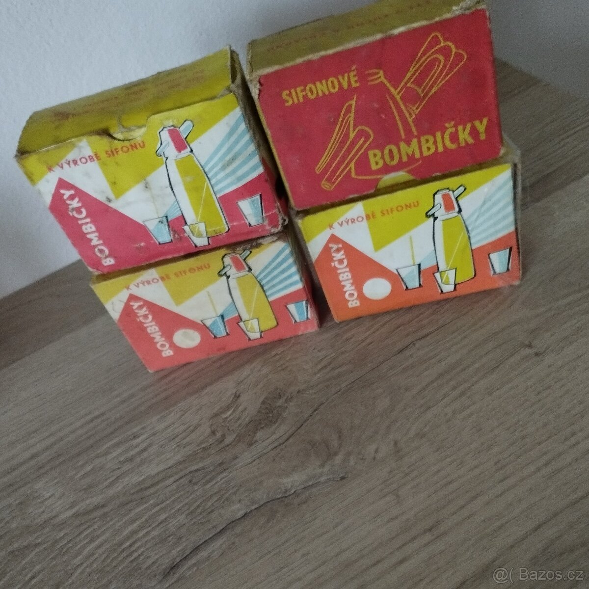 RETRO sifonová láhev + 4 sady bombiček - 5