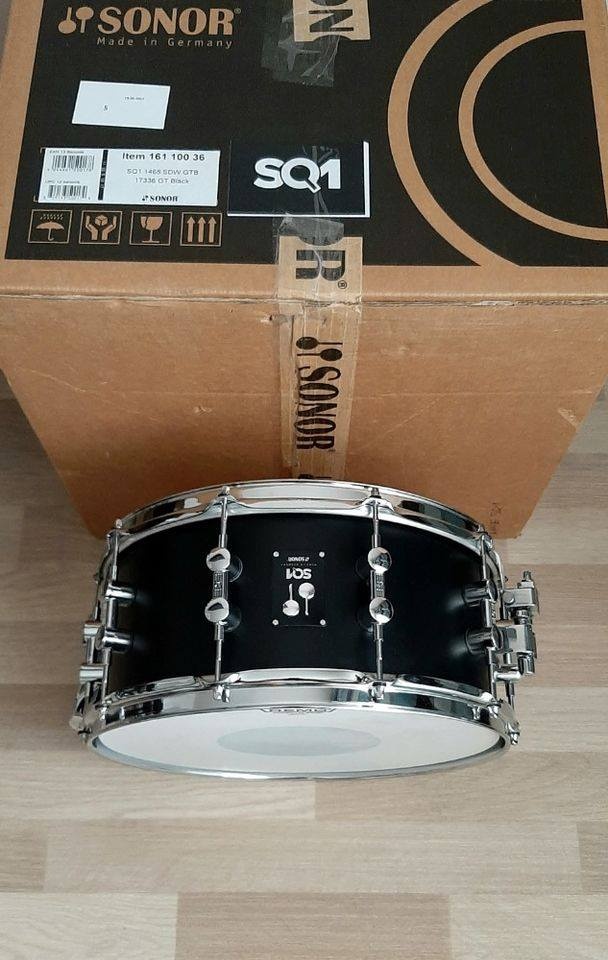 Prodám nový snare Sonor SQ1-14"x6,5, GT black,(P.C.17800,-) - 5