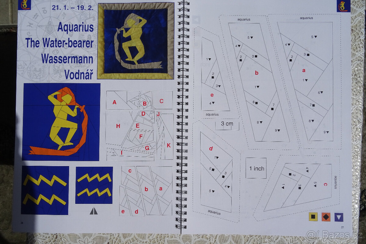 ZODIAC Paper piecing (šití přes papír) - 5