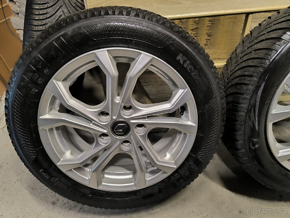 ALU kola Renault Megane 5x114,3 r16 Originál,zimpneu91%+TPMS - 5