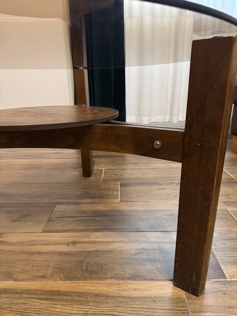 Vintage kulatý konferenční stolek - 5