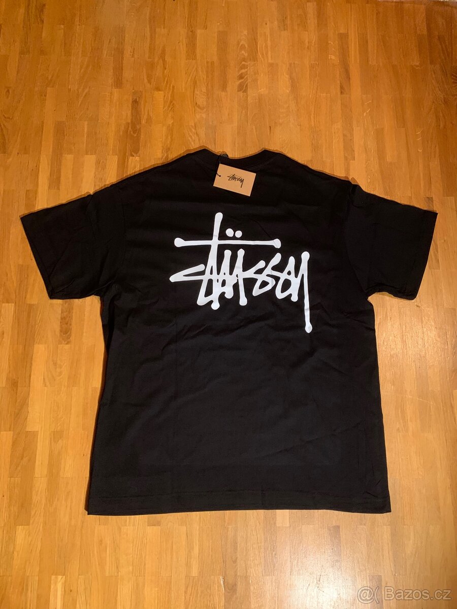 Stüssy tričko – Basic Logo – nové – 8 ks (černé/bílé) - 5
