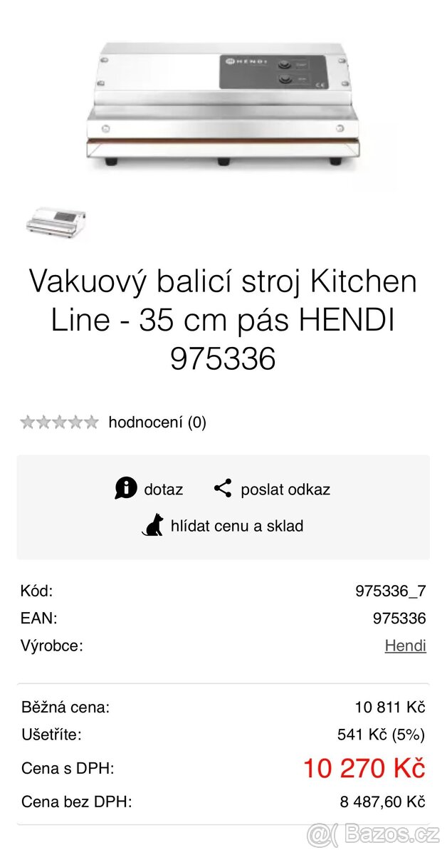 Vakuový balící stroj Kitchen Line, 35 cm - 5