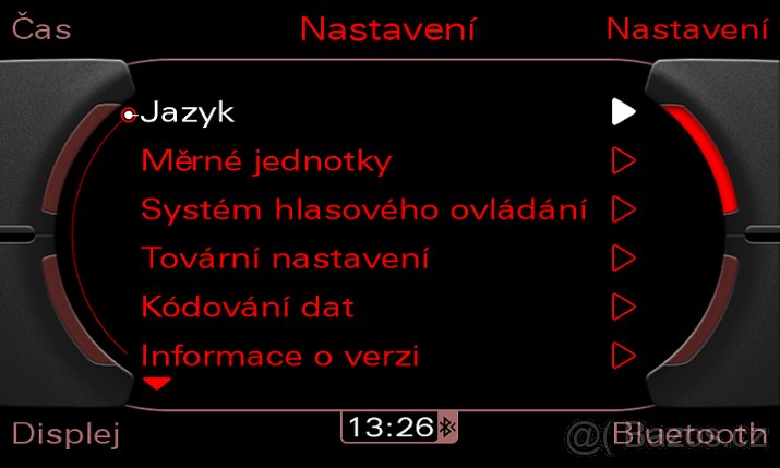 Audi, VW čeština, odblok DVD/TV, start/stop - 5