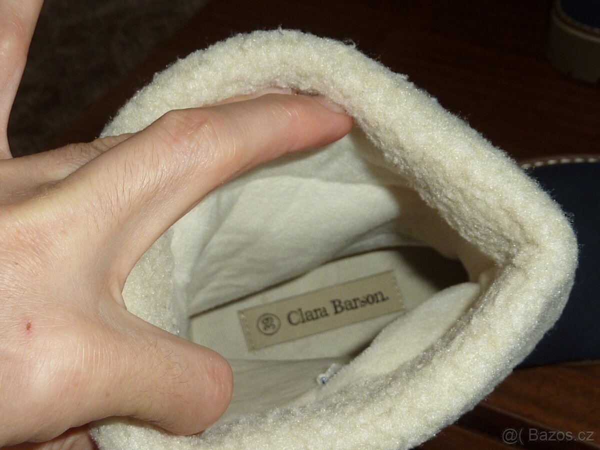 CCC-Tmavě modré kozačky ,vel.39 - 5