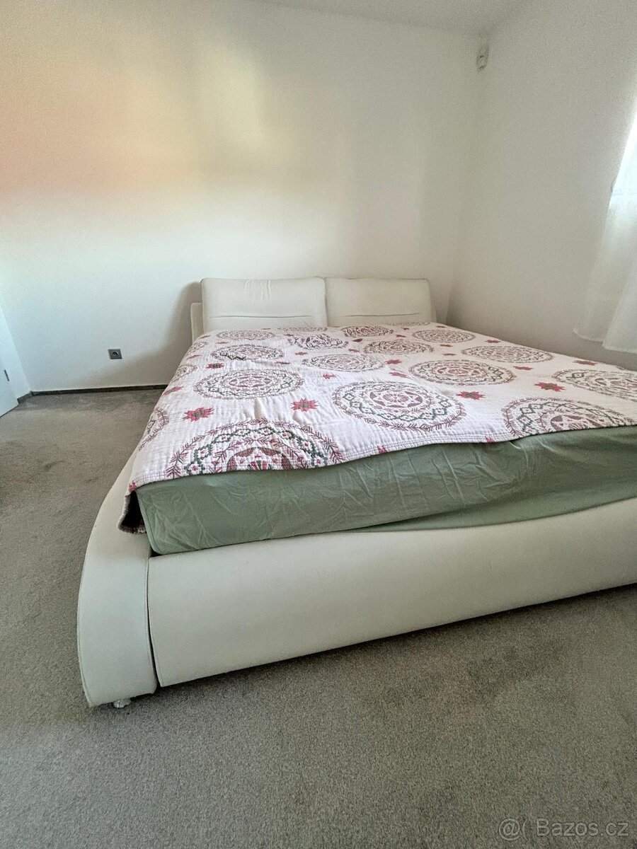 Postel 180×200, čelo pravá kůže - 5